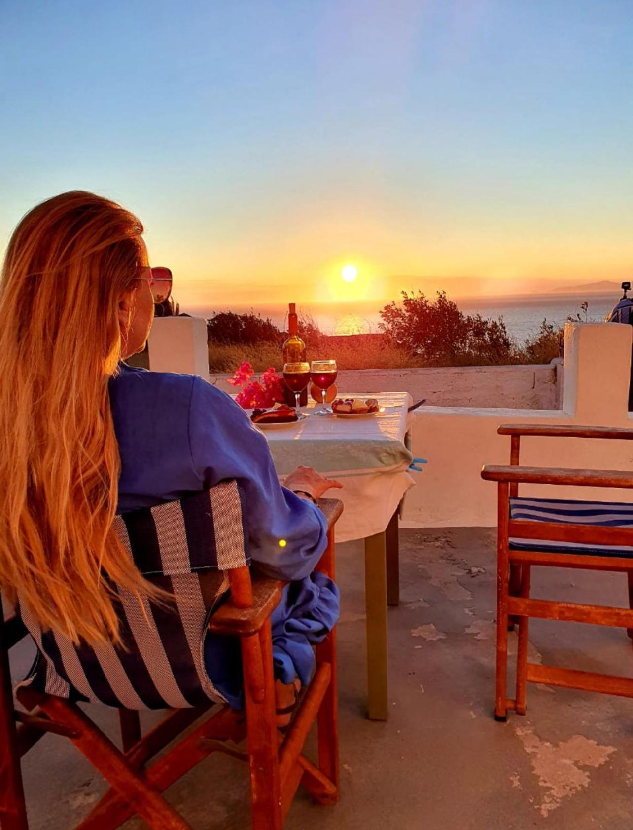 Villa Oia Sunset House Pothitou Extérieur photo